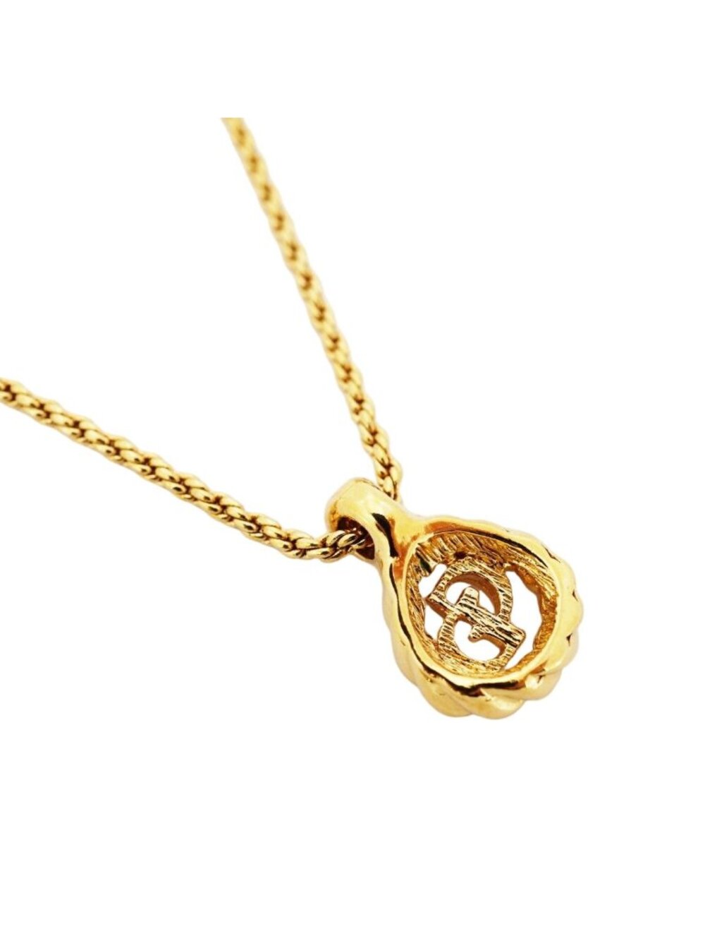 ★SOLD★ Dior Necklace CD Logo Gold Plated - Picture 2 of 5